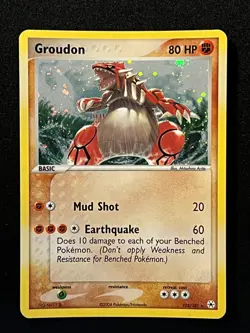 Pokemon 2004 EX Hidden Legends-Groudon 102/101 Secret Rare Holo -NM - Image 1
