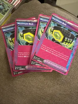 Maximum Belt 154/162SV05: Temporal Forces Holo Pokemon TCG X4 Playset - Image 1