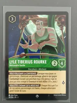 LORCANA FR - Chapitre 3 78/204 Lyle Tiberius Rourke - Super Rare non Foil Neuf - Image 1