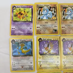 Vintage Pokemon Team Rocket Card Lot Dark Dragonite Jolteon WOTC 1999 - Image 2