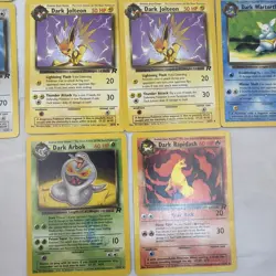 Vintage Pokemon Team Rocket Card Lot Dark Dragonite Jolteon WOTC 1999 - Image 4