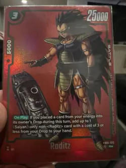 Raditz FB04-072] Battle card from the Dragon Ball Fusion World MANGA Version 01 - Image 1