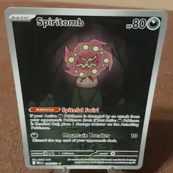 Pokemon TCG Spiritomb MEG Rare Ability Basic 80 HP 10 Attack 148/132 Card - Image 1