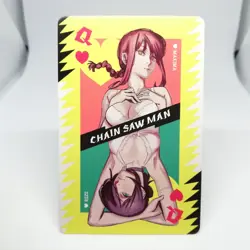 Q MAKIMA REZE Heart Chainsaw Man PLAYNG CARDS TATSUKI FUJIMOTO JUMP MAGAZINE - Image 1