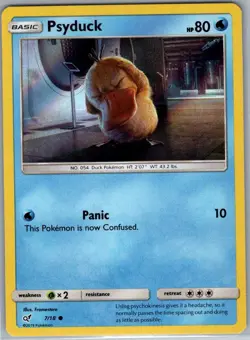 Psyduck (Holo Common) 7/18 Holo Detective Pikachu - Pokemon Card - NM - Image 1