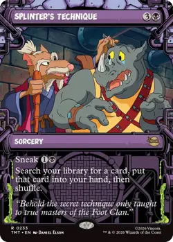 Splinter's Technique - Showcase Light Play, English Magic the Gathering MTG Teen - Image 1