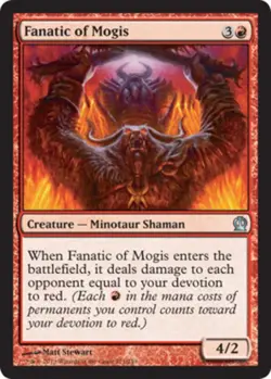 4 x Fanatic of Mogis - Theros - Light Play - MTG - Image 1