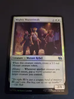 Mighty Mutanimals (Foil) 0021 - TMT Teenage Mutant Ninja Turtles TMNT - MTG NM - Image 1