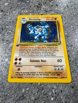 Pokemon TCG Cards 1st Edition Machamp 8/102 Base Set Holo Rare LP - Image 5