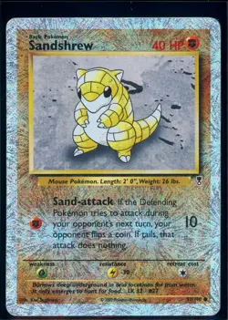 Pokemon LEGENDARY COLLECTION - #91/110 Sandshrew- Reverse Holo - ENG - HP - Image 1