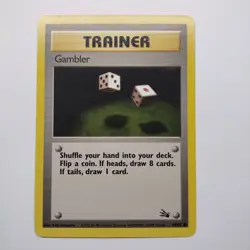 Pokemon TCG Gambler Fossil 60/62 Regular NM - Image 1