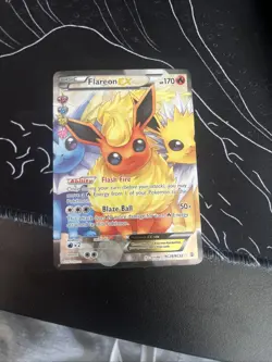 Pokemon TCG Flareon EX Ultra Rare Holo Full Art Card RC28/RC32 Generations HP-P - Image 1