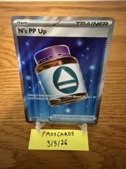 N's PP Up 262/217 Me: Ascended Heroes Holo Pokemon TCG Trainer Pack Fresh Pull - Image 1