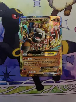 Pokemon TCG M Camerupt EX XY Promo XY198 Holo Mega 230HP Magma Eruption - Image 1