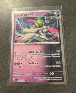 Iron Valiant Cosmos Holo Uncommon 079/162 Pokemon TCG Temporal Forces NM - Image 1