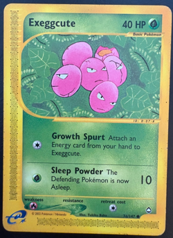 Pokemon TCG Exeggcute Aquapolis 76/147 Regular LP - Image 1