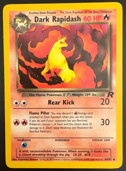 Pokemon TCG Dark Rapidash Team Rocket 44/82 Regular LP - Image 1