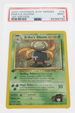 PSA 9 MINT 2000 Pokemon Gym Heroes #45 Erika's Gloom 1st Edition !!! - Image 1