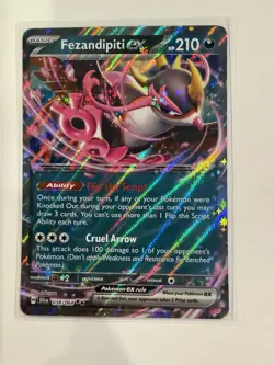 Fezendipiti EX 038/064 Shrouded Fable Double Rare Pokemon TCG NM - Image 1