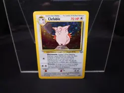 Pokemon TCG Clefable Holo Rare 5/130 Vintage Base Set 2 Lightly Played - Image 1