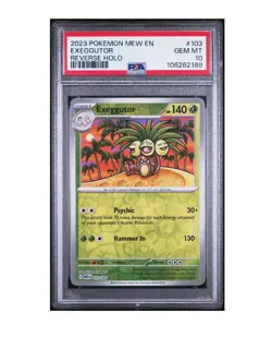 PSA 10 Gem Mint 💎 2023 POKEMON MEW EN-151 #103 EXEGGUTOR REVERSE HOLO - Image 1
