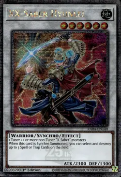 XX-Saber Hyunlei 1st Ed Quarter Century RA04-EN140 Yu-Gi-Oh! - Image 1