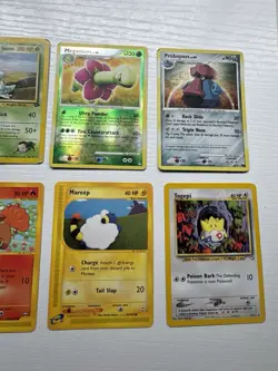 Pokemon TCG 8 Card Lot - Giovanni's Meowth, Nidoqueen, Meganium, 1st Edition - Image 3