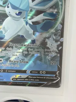 Pokemon Glaceon V Ultra Rare Holo SWSH07 Evolving Skies 040/203 210 HP Card - Image 5