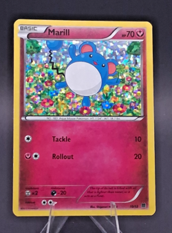 Marill 10/12 McDonald's 2015 Promo Holofoil Pokemon Card - NM/LP - Image 1