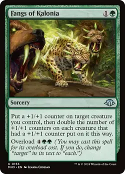 x4 Fangs of Kalonia - Foil U MTG Modern Horizons 3 M/NM, English - Image 1
