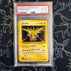 PSA 10 - Base Japanese Zapdos HOLO Pokemon - Image 1