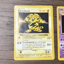 Pokemon TCG Base Set 1999 Electabuzz Kadabra Electrode Arcanine 4 Cards - Image 2