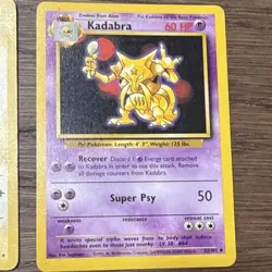 Pokemon TCG Base Set 1999 Electabuzz Kadabra Electrode Arcanine 4 Cards - Image 3