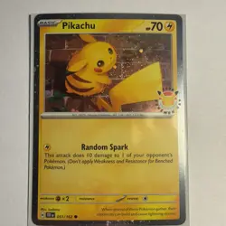 Pikachu (Pokemon Day 2026) 051/162 Miscellaneous Cards Cosmo Holo POKEMON NM A - Image 2
