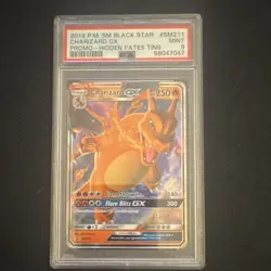 Pokemon TCG Charizard GX SM211 Black Star Promo 2019 Hidden Fates PSA 9 - Image 1