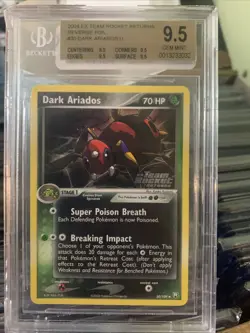 2004 Pokemon Ex Team Rocket Returns Dark Ariados Reverse Foil BGS 9.5 Pop 2! - Image 1