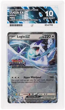 Pokemon TCG Lugia EX Prismatic Evolutions Stamped Promo 082/131 ACE 10 - Image 1