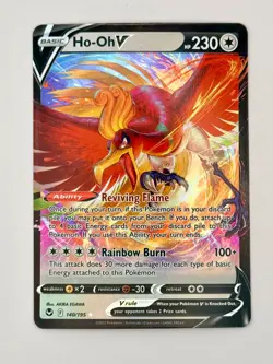 🇨🇦 Ho-Oh V 140/195 Swsh12: Sword & Shield Silver Tempest Holo Pokemon TCG NM - Image 1