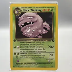 Dark Weezing 31/82 Pokemon Team Rocket Non Holo WOTC TCG NM - Image 1
