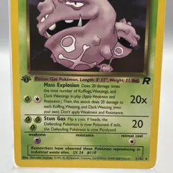 Dark Weezing 31/82 Pokemon Team Rocket Non Holo WOTC TCG NM - Image 3