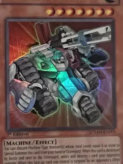 Yugioh Machina Fortress Ultra Rare 1st Edition SDMM-EN001 Unplayed NM/M Yu-Gi-Oh - Image 2