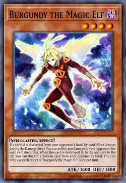 Yu-Gi-Oh - MZMU-EN045 -Burgundy the Magic Elf - Rare - Image 1