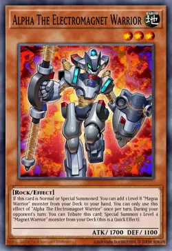 Yu-Gi-Oh - MZMU-EN080 - Alpha the Electromagnet Warrior - Rare - Image 1