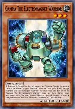 Yu-Gi-Oh - MZMU-EN082 - Gamma the Electromagnet Warrior - Rare - Image 1