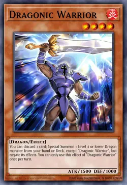 Yu-Gi-Oh -MZMU-EN043 - Dragonic Warrior - Rare - Image 1