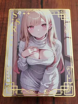 Marin Kitagawa - My Dress-Up Darling - Goddess Story Gold Metal SSR Card - Image 1