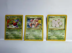 Pokemon Card Lot Paras Weepinbell Exeggute Jungle Regular Pokemon TCG - Image 1