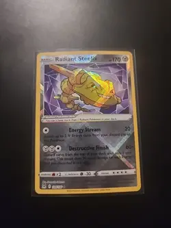 Pokemon TCG Radiant Steelix Card 124/196 Sword & Shield Lost Origin - Image 1