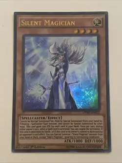 Yugioh Card TCG Silent Magician DPRP-EN002 1st Edition Ultra Rare Holo Near Mint - Image 1