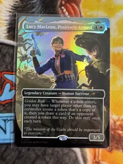 Lucy MacLean, Positively Armed -FOIL- Fallout Secret Lair SLD MTG - Image 1